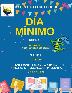 Spanish Minimum Day 